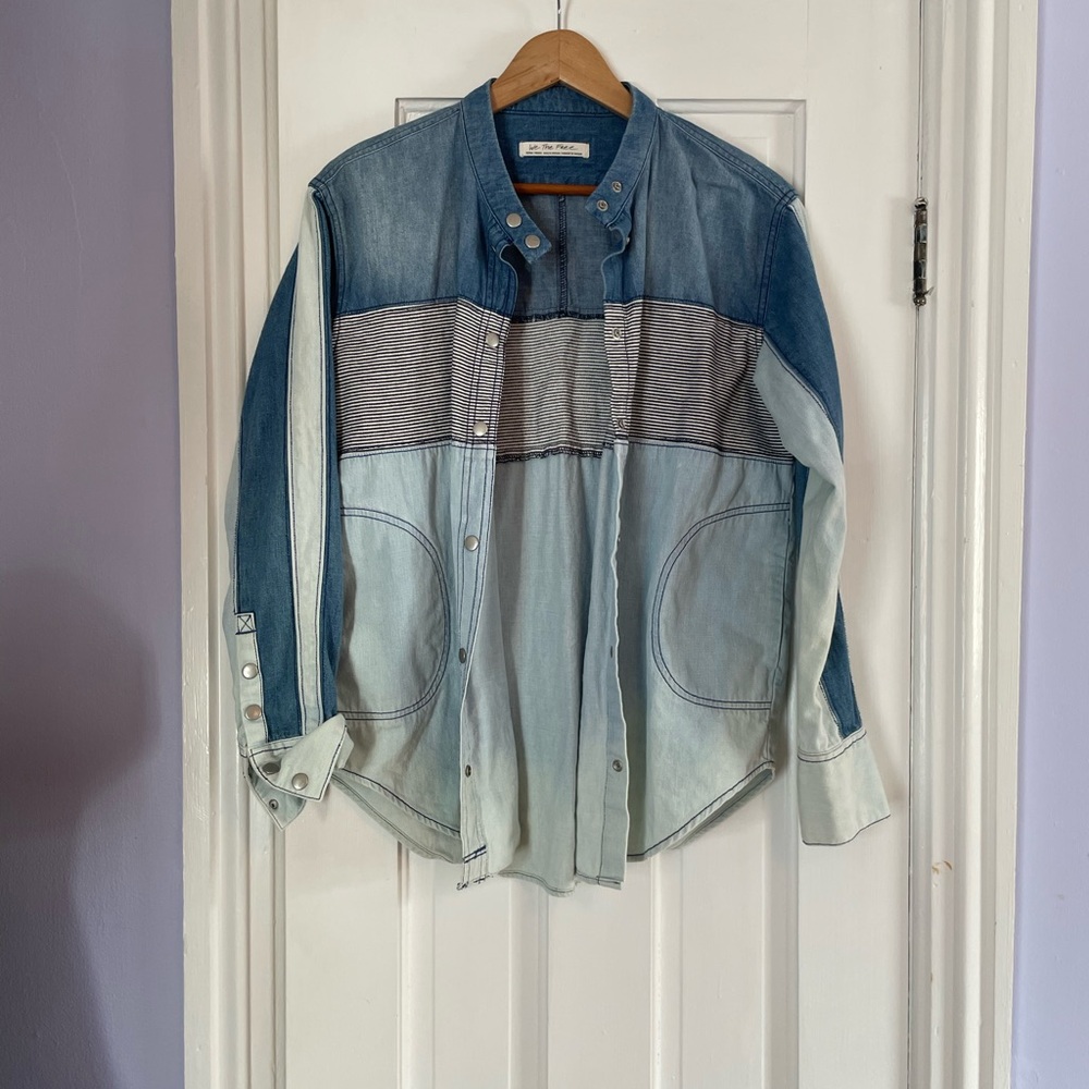 We The Free Indigo Denim Top